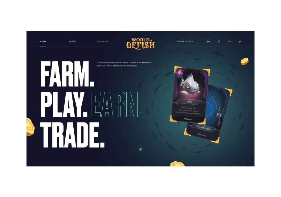 World Of Defish — Web design