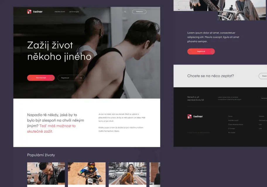 Twiner.cz — Web design