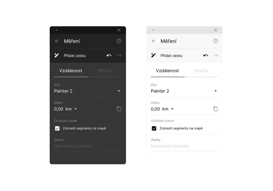 Map Control Interface — UI/UX design