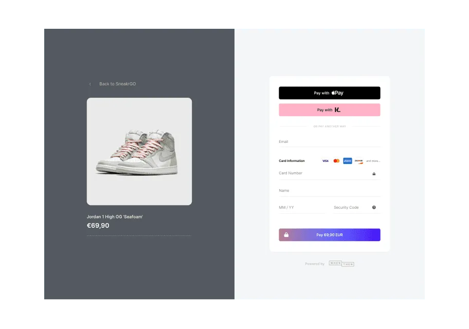 Checkout — UI/UX design