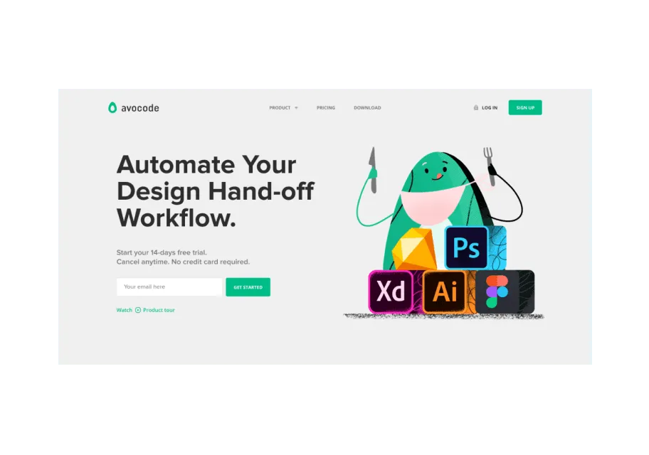 Avocode — Web design