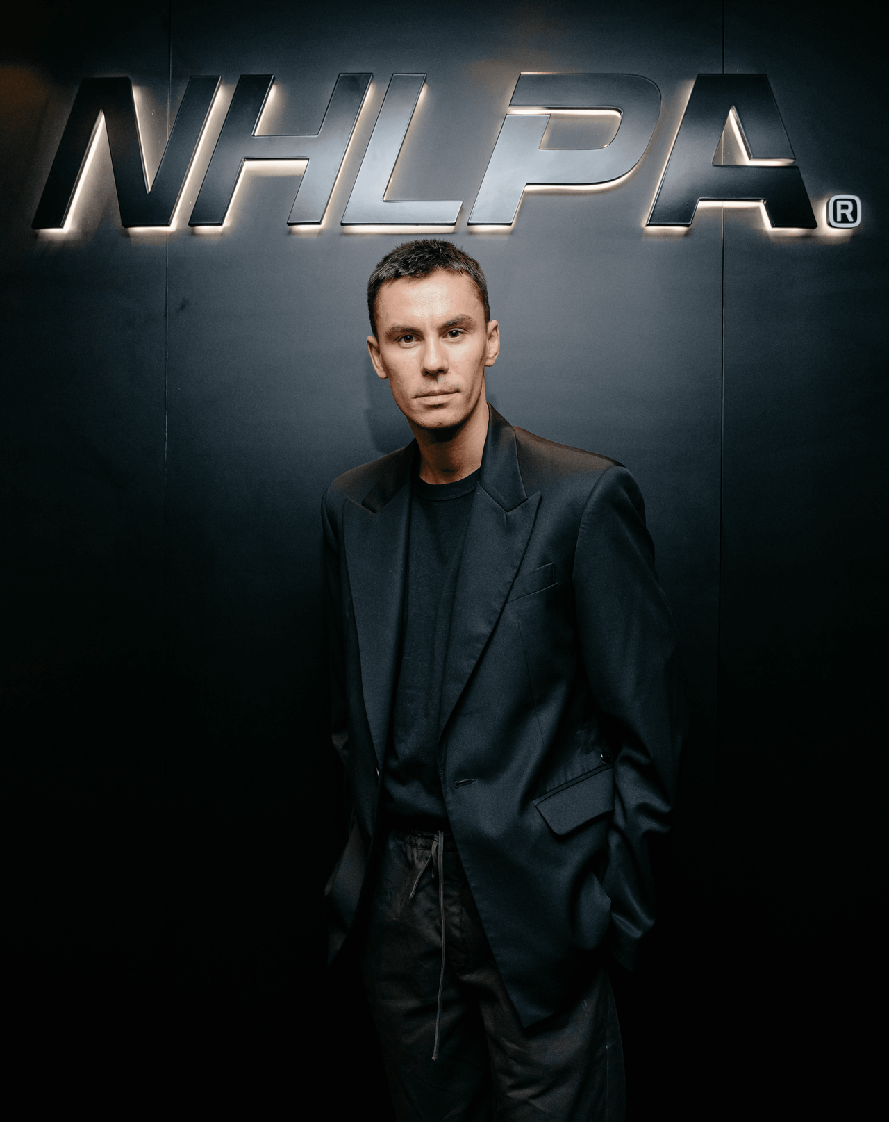 NHLPA NHL player official portrait commercial photography — Thomas Habr brand photographer